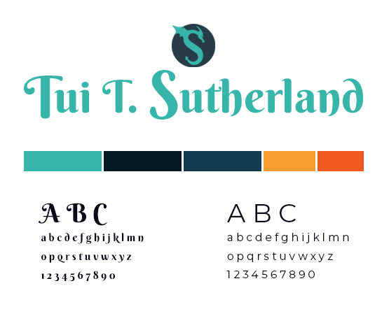 Tui's style guide with logo and colour palette