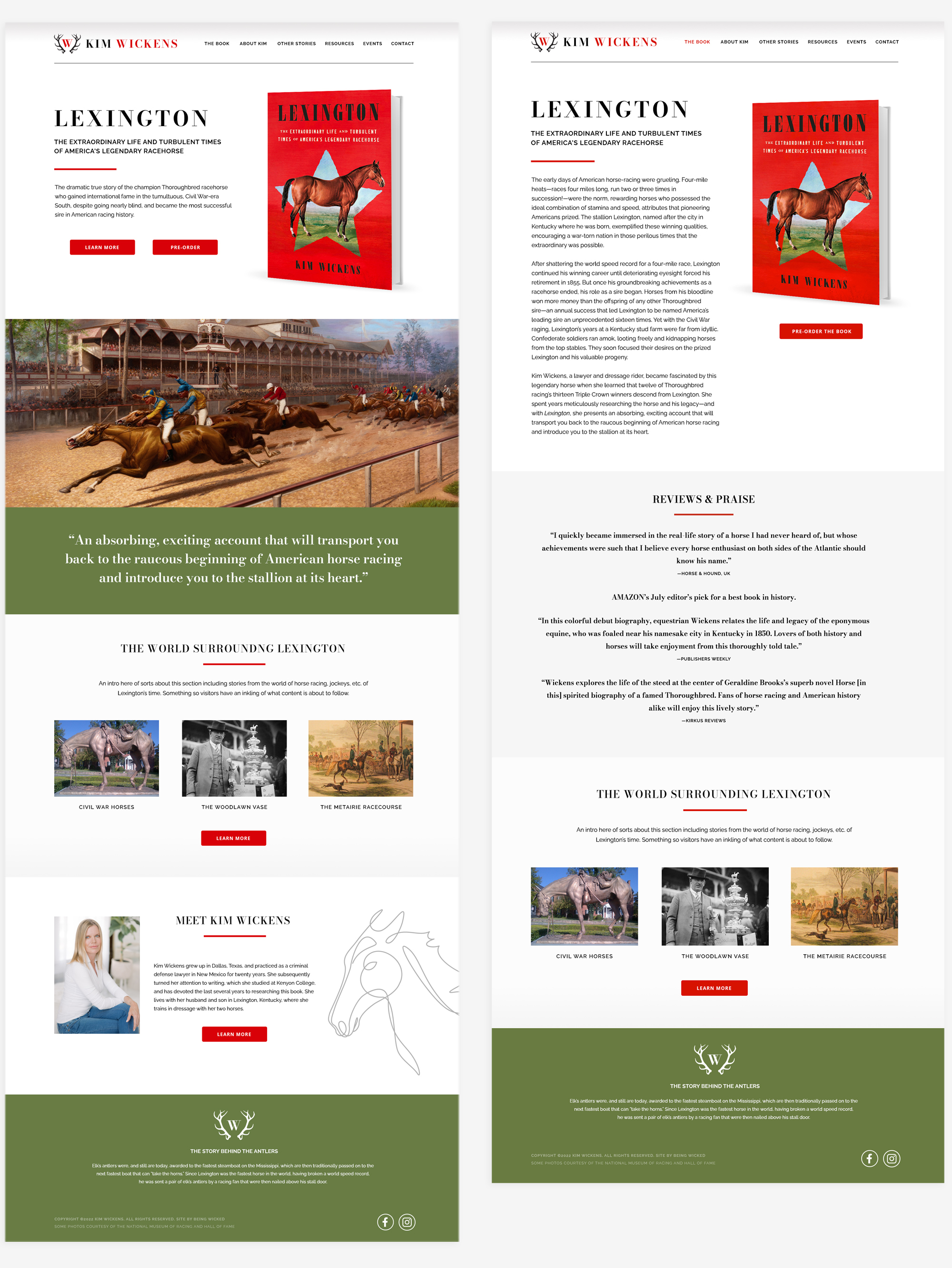 Kim Wickens's site design