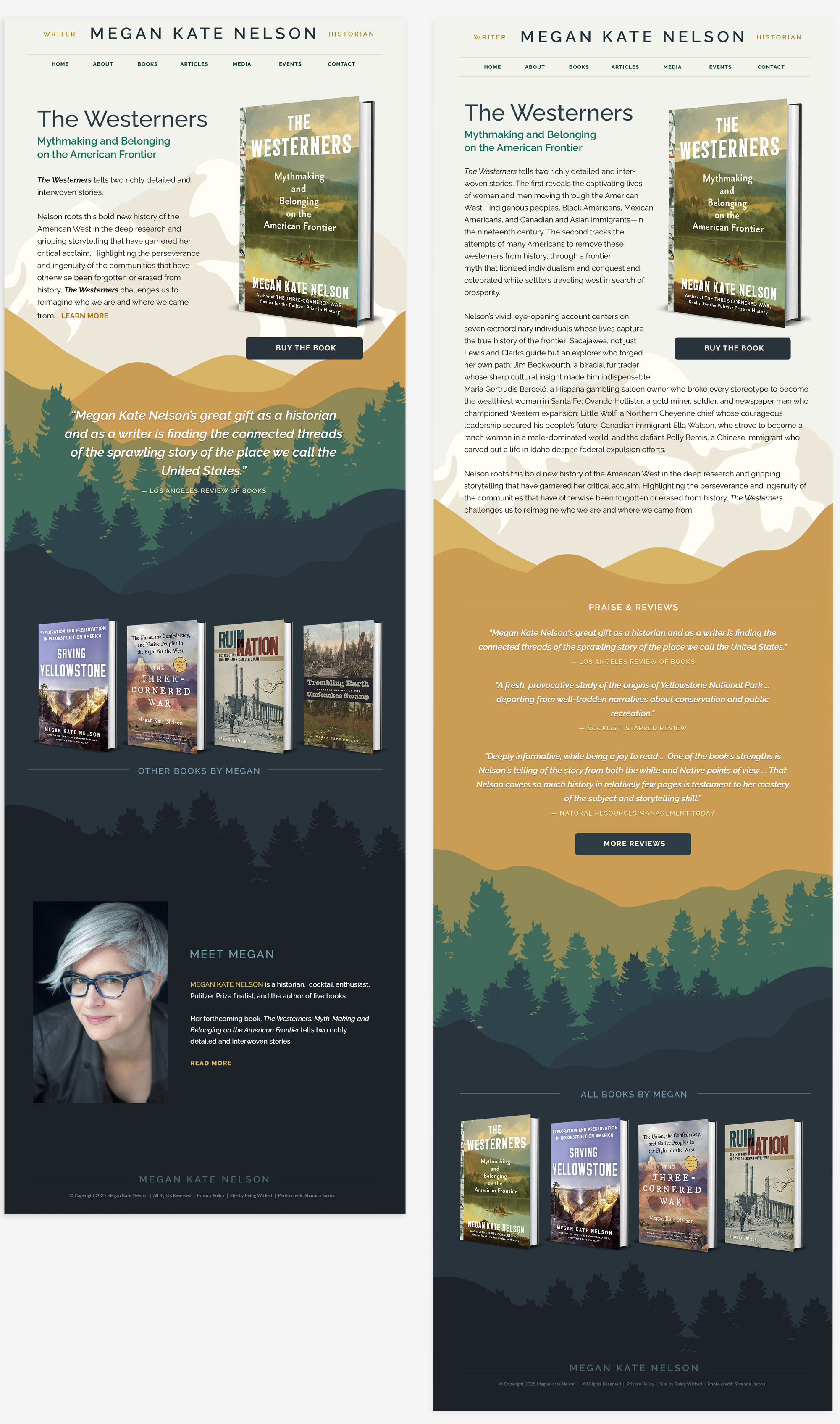 Megan Kate Nelson's site design